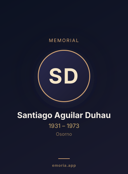 Memorial portrait of Santiago Aguilar Duhau