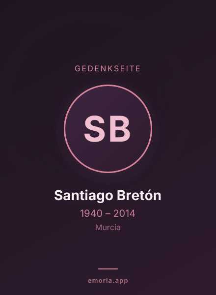 Gedenkportrait von Santiago Bretón