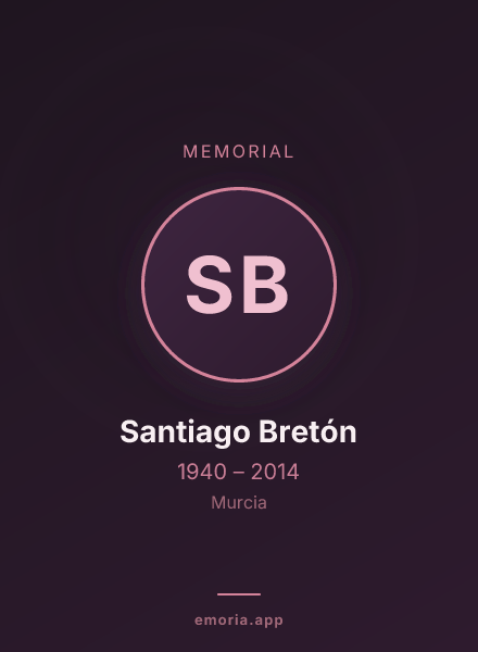 Memorial portrait of Santiago Bretón