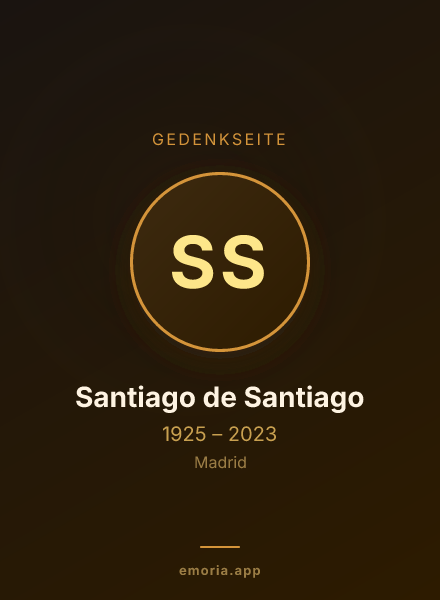 Gedenkportrait von Santiago de Santiago