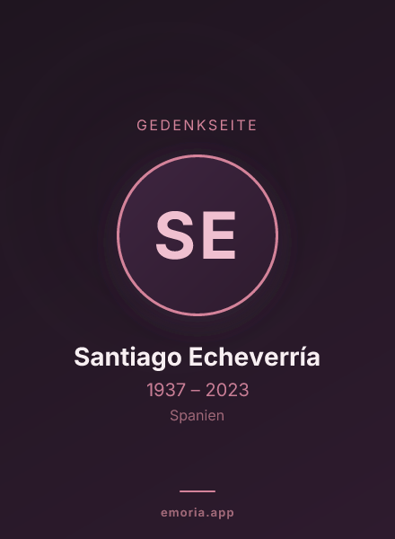 Gedenkportrait von Santiago Echeverría