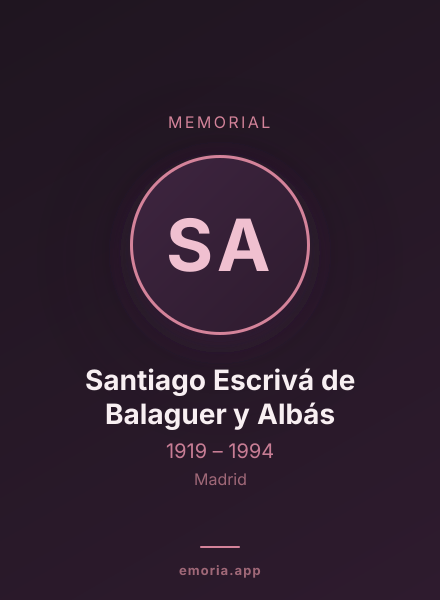 Memorial portrait of Santiago Escrivá de Balaguer y Albás