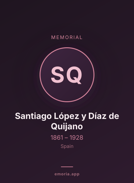 Memorial portrait of Santiago López y Díaz de Quijano