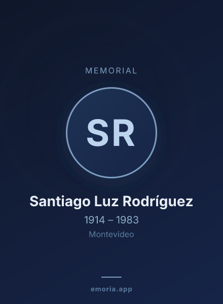 Memorial portrait of Santiago Luz Rodríguez