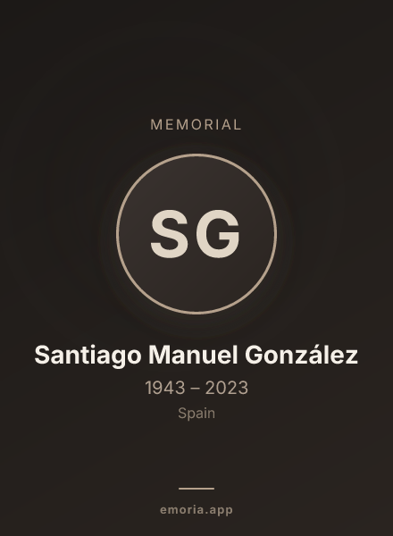 Memorial portrait of Santiago Manuel González