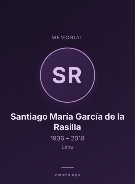 Memorial portrait of Santiago María García de la Rasilla