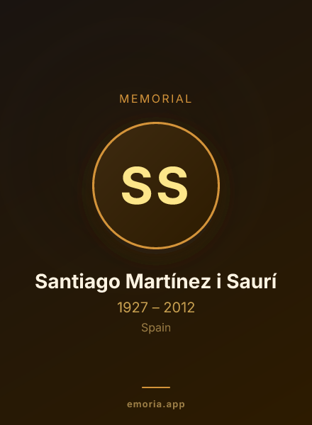 Memorial portrait of Santiago Martínez i Saurí