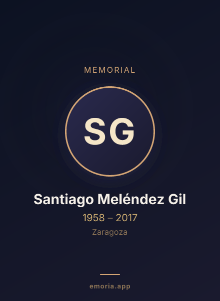 Memorial portrait of Santiago Meléndez Gil