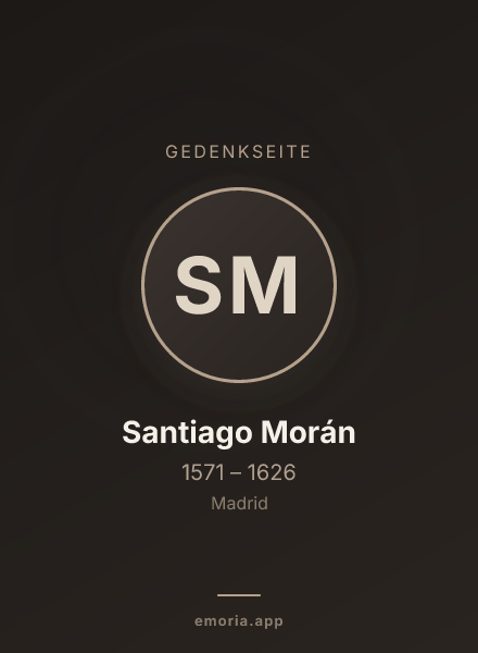 Gedenkportrait von Santiago Morán