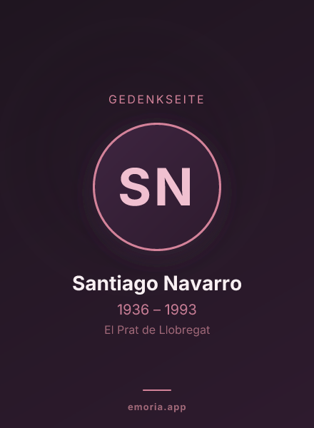 Gedenkportrait von Santiago Navarro