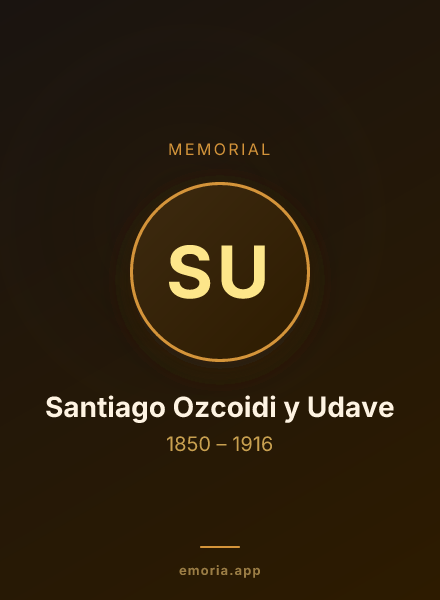 Memorial portrait of Santiago Ozcoidi y Udave