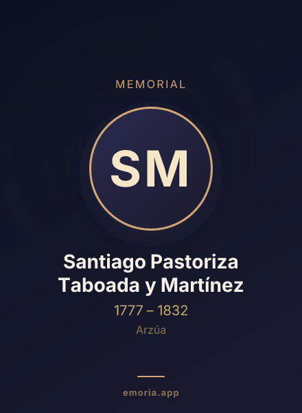Memorial portrait of Santiago Pastoriza Taboada y Martínez