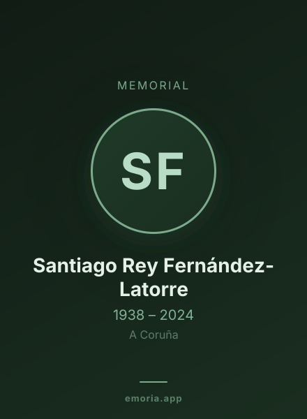Memorial portrait of Santiago Rey Fernández-Latorre