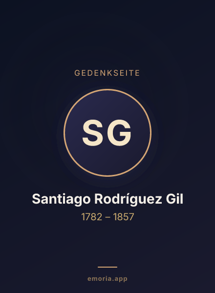 Gedenkportrait von Santiago Rodríguez Gil