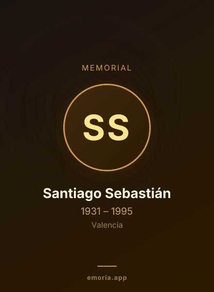Memorial portrait of Santiago Sebastián