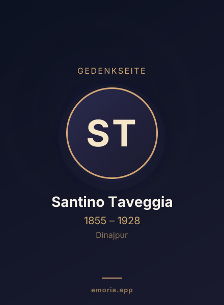 Gedenkportrait von Santino Taveggia