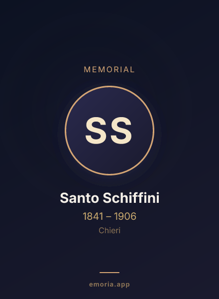 Memorial portrait of Santo Schiffini