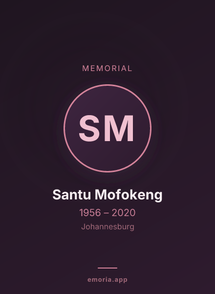 Memorial portrait of Santu Mofokeng