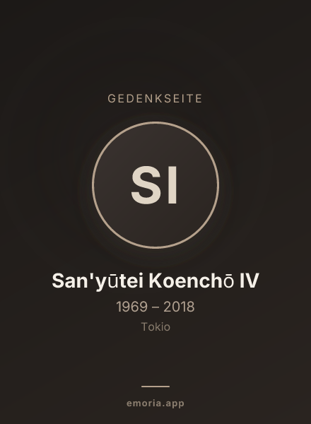 Gedenkportrait von San'yūtei Koenchō IV