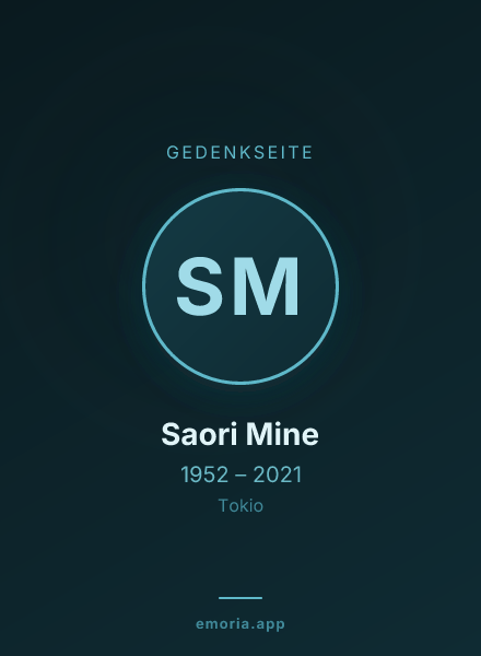 Gedenkportrait von Saori Mine