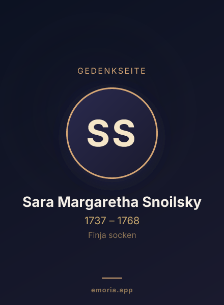 Gedenkportrait von Sara Margaretha Snoilsky