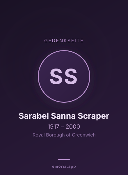 Gedenkportrait von Sarabel Sanna Scraper