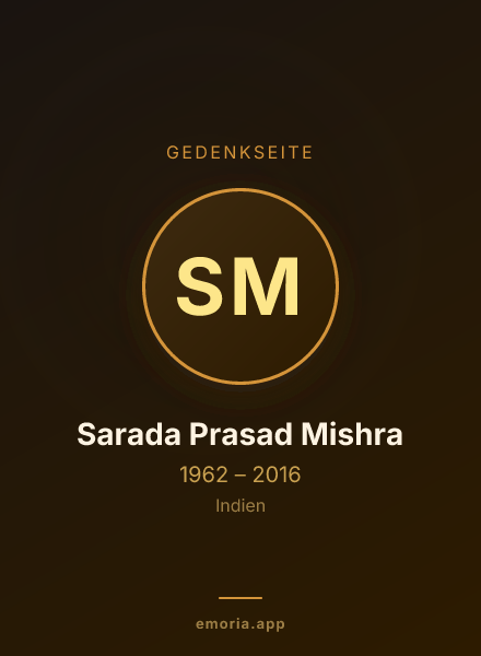 Gedenkportrait von Sarada Prasad Mishra