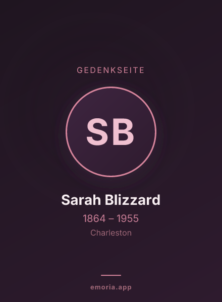 Gedenkportrait von Sarah Blizzard
