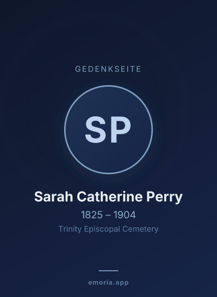 Gedenkportrait von Sarah Catherine Perry