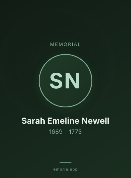 Memorial portrait of Sarah Emeline Newell