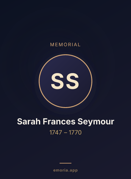 Memorial portrait of Sarah Frances Seymour