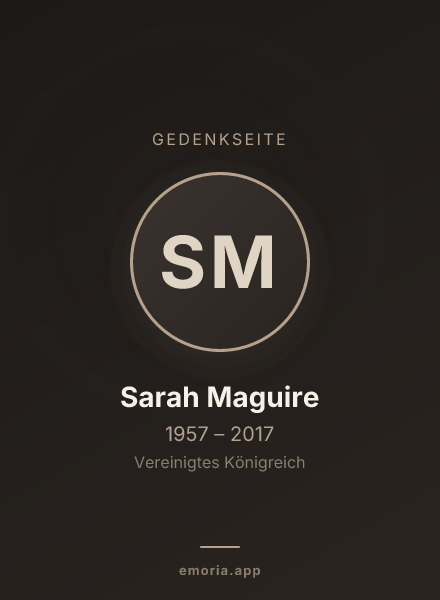 Gedenkportrait von Sarah Maguire
