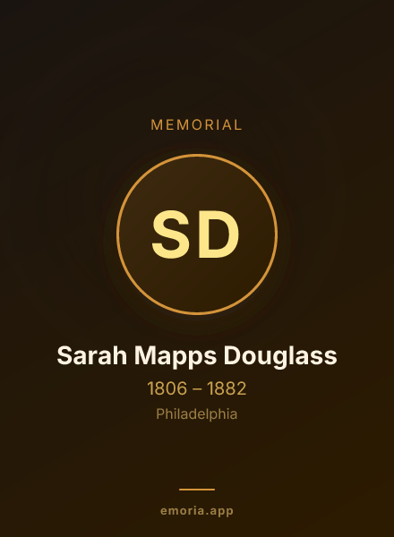 Memorial portrait of Sarah Mapps Douglass