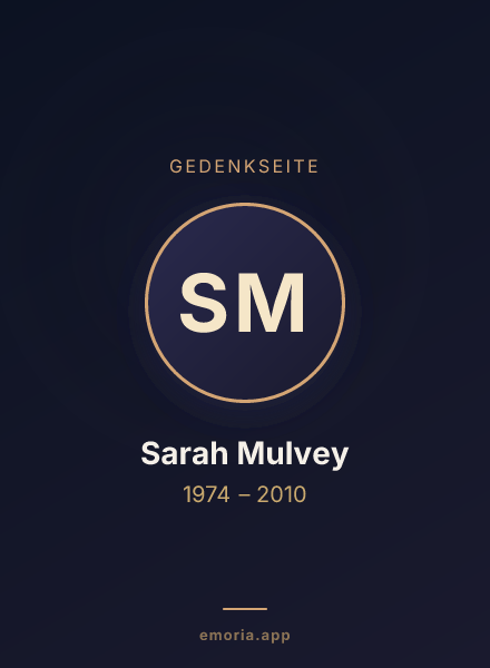 Gedenkportrait von Sarah Mulvey