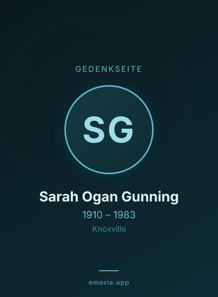 Gedenkportrait von Sarah Ogan Gunning