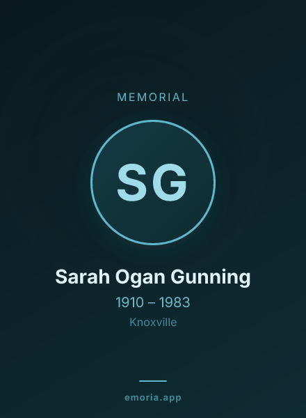 Memorial portrait of Sarah Ogan Gunning