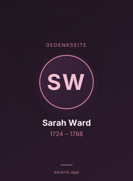 Gedenkportrait von Sarah Ward