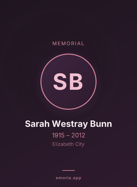 Memorial portrait of Sarah Westray Bunn