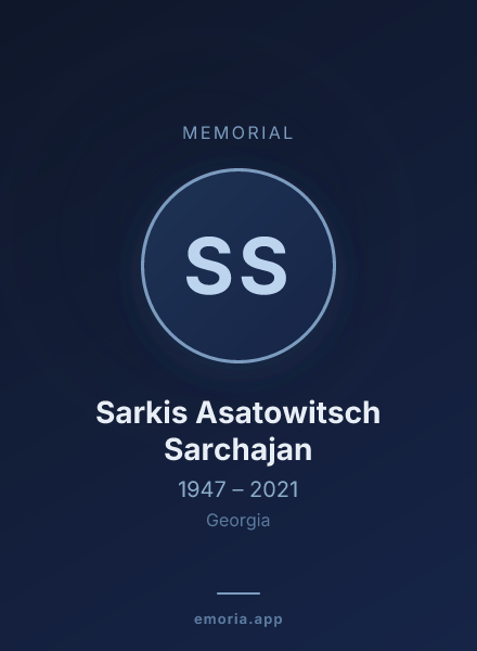Memorial portrait of Sarkis Asatowitsch Sarchajan