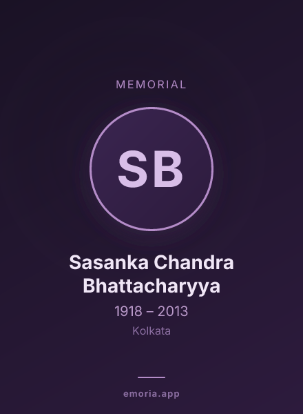 Memorial portrait of Sasanka Chandra Bhattacharyya