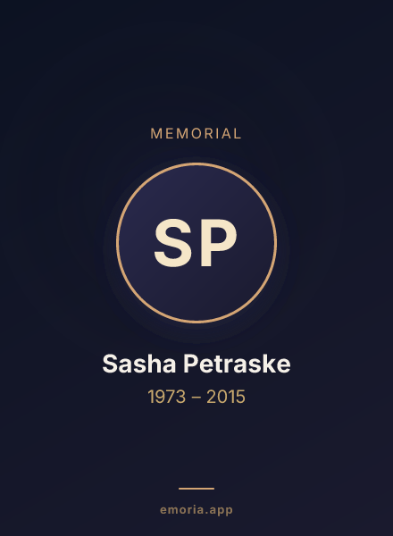 Memorial portrait of Sasha Petraske