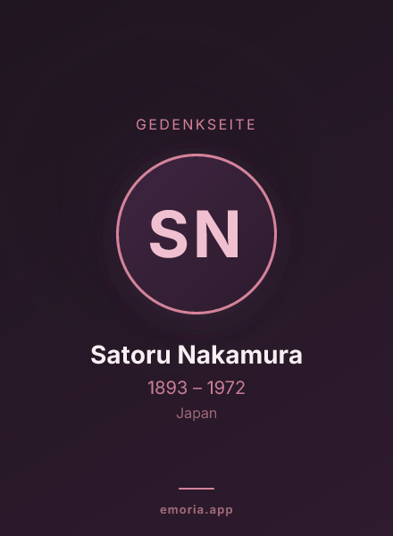 Gedenkportrait von Satoru Nakamura
