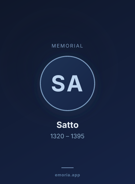 Memorial portrait of Satto