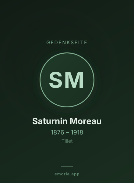 Gedenkportrait von Saturnin Moreau