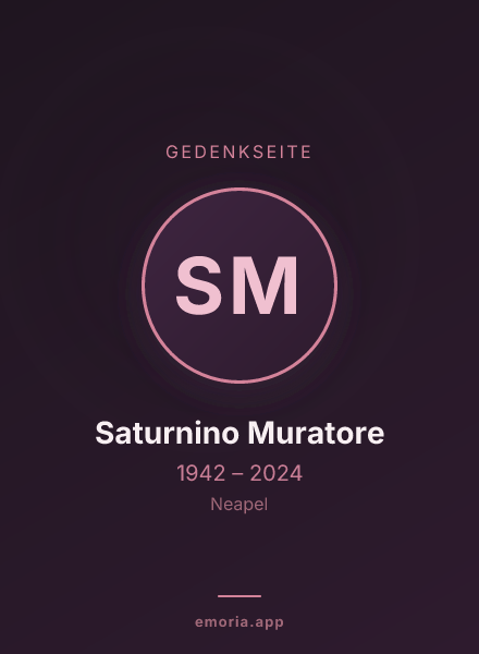 Gedenkportrait von Saturnino Muratore