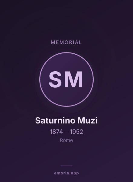 Memorial portrait of Saturnino Muzi