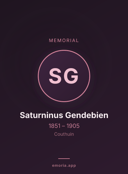 Memorial portrait of Saturninus Gendebien