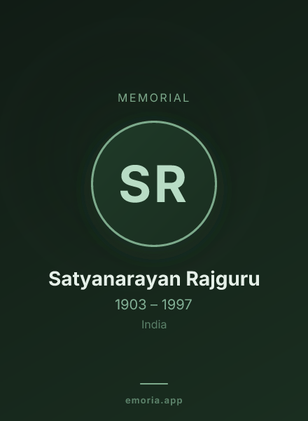 Memorial portrait of Satyanarayan Rajguru