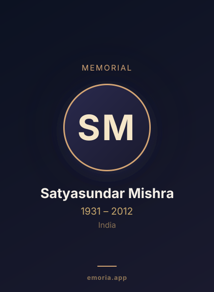 Memorial portrait of Satyasundar Mishra
