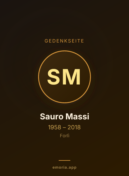 Gedenkportrait von Sauro Massi